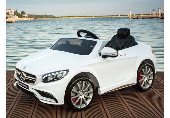 Masina Electrica Moni Mercedes Benz AMG S63 Alb