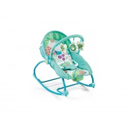 Balansoar muzical 2 in 1 cu vibratii Baby Mix 212 039 Green