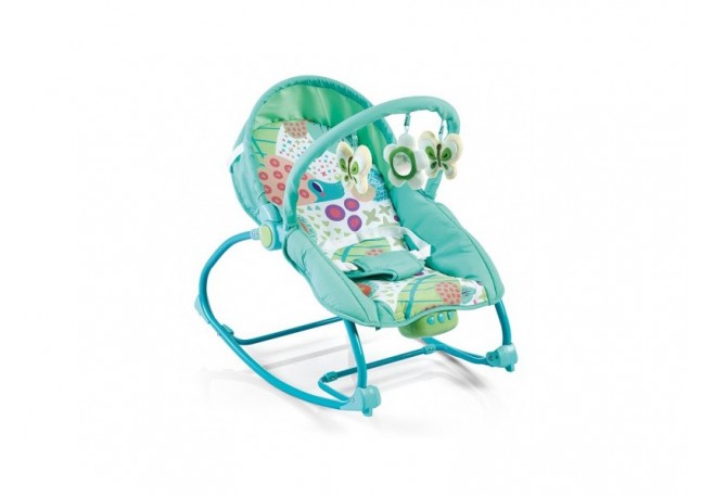 Balansoar muzical 2 in 1 cu vibratii Baby Mix 212 039 Green