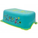Taburet Inaltator Baie Copii MyKids Little Bear and Friend cu sistem antialunecare Turquoise