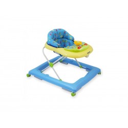 Premergator copii cu roti din silicon Baby Mix BG-1601 Blue Cream