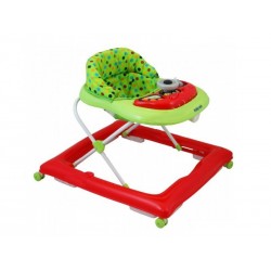 Premergator copii cu roti din silicon Baby Mix BG-1601 Red Green