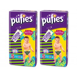 Scutece copii Pufies nr 5 Junior Fashion Collection 11-25 kg 54 buc