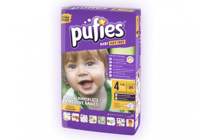 Scutece copii Pufies nr 4 Maxi 7-14 kg 64 bucati