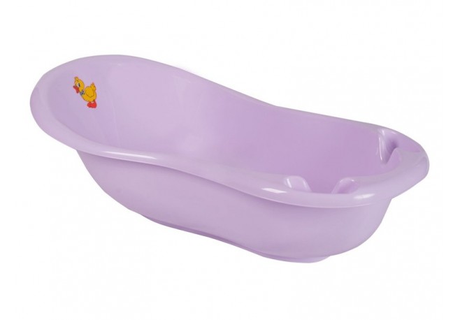 Cadita de baie bebe cu termometru MyKids Duck 100 cm Violet