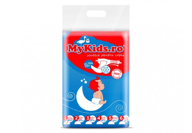Scutece Copii MyKids Micro 1 (2-5 kg) 52 Buc
