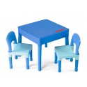 Set masuta cu 2 scaune TEGA Lego Albastru