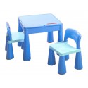 Set masuta cu 2 scaune Tega Mamut Albastru
