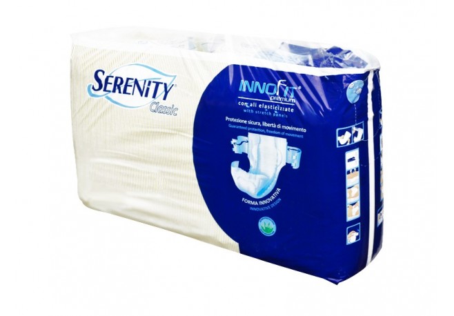 SERENITY 3 LARGE CU CENTURA CLASSIC 30 BUC CREM BLUE