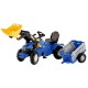 Tractor Cu Pedale Si Remorca Copii ROLLY TOYS 049431
