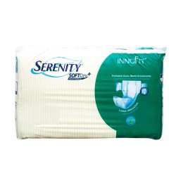 SERENITY 2 MEDIUM CU CENTURA SOFTDRY 30 BUC CREM VERDE