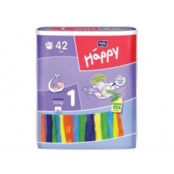 Scutece HAPPY 1 Newborn (2-5 Kg) 42 BUC