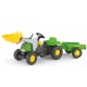Tractor Cu Pedale Si Remorca Copii ROLLY TOYS 023134 Verde