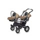 Carucior Pentru Gemeni MyKids Twinni Cappuccino 3 In 1