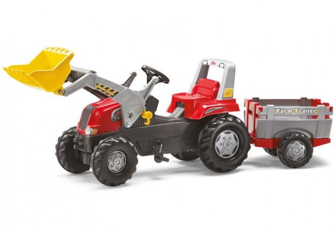 Tractor Cu Pedale Si Remorca Copii ROLLY TOYS 811397