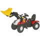 Tractor Cu Pedale Si Copii ROLLY TOYS 046331 Alb Rosu