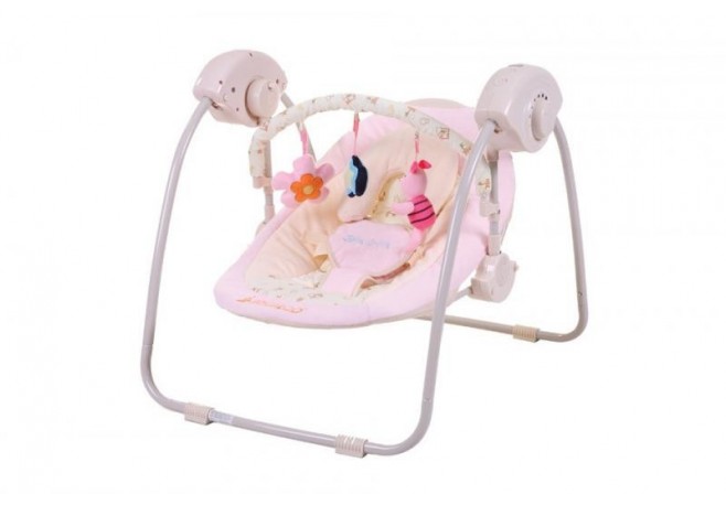 Leagan Electric Bebelusi CANGAROO Baby Swing Roz