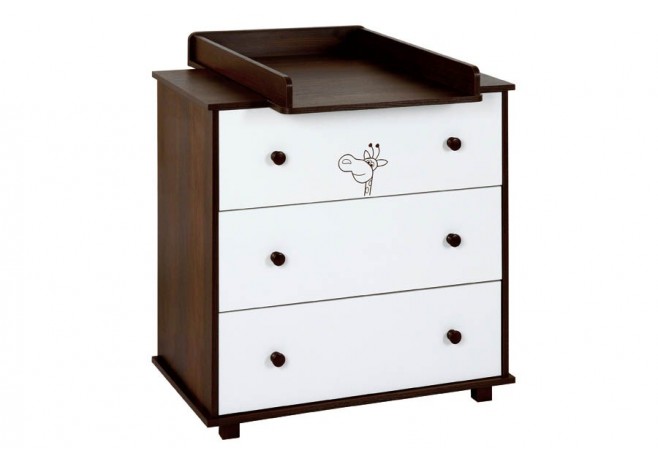 Comoda Copii De Infasat KLUPS SAFARI GIRAFFE Wenge